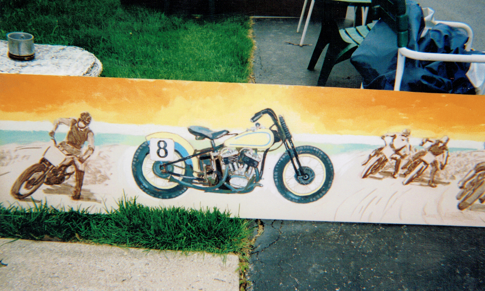 Harley Coffee Kiosk Painings